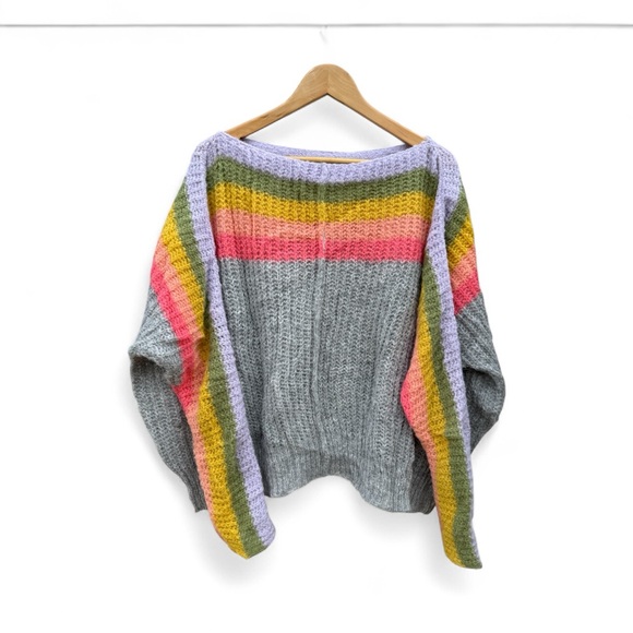The Iconic Free People See The Rainbow Sweater| Free People Sweaters - Picture 7 of 12